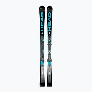 Kalnų slidės + apkaustai HEAD  WC Rebels e-Race RP EVO 14 + Freeflex 14 GW black/blue