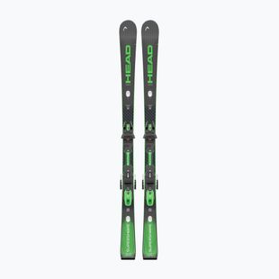 Kalnų slidės + apkaustai HEAD Supershape e-Magnum SW BB-PR + Protector Evo PR 13 GW black/green
