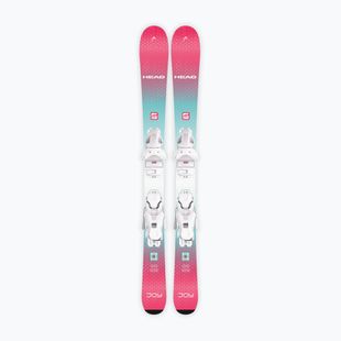 Vaikiškos kalnų slidės + apkaustai HEAD Joy Easy JRS + Jrs 4.5 GW CA mint/pink