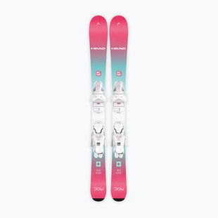 Vaikiškos kalnų slidės + apkaustai HEAD Joy Easy JRS + Jrs 7.5 GW CA mint/pink