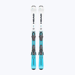 Vaikiškos kalnų slidės + apkaustai HEAD Supershape Team Easy JRS + Jrs 4.5 GW CA blue/white