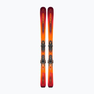 Kalnų slidės + apkaustai HEAD  Discovery 86 Pro AM BB-PR + Protector Evo 11 GW red/orange