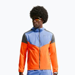 Vyriška bėgimo striukė Nike Impossibly Light Windrunner total orange/royal pulse/smoke grey