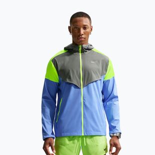 Vyriška bėgimo striukė Nike Impossibly Light Windrunner royal pulse/smoke grey/volt ice