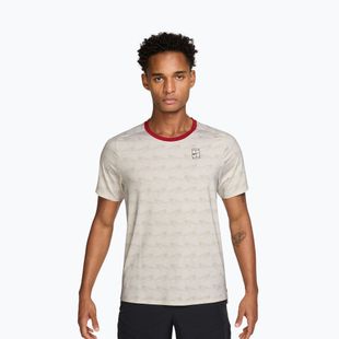 Vyriški marškinėliai Nike Court Advantage light bone/tough red/black