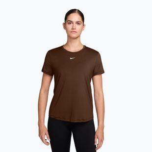 Moteriški marškinėliai Nike One Classic Dri-Fit SS cacao wow/white