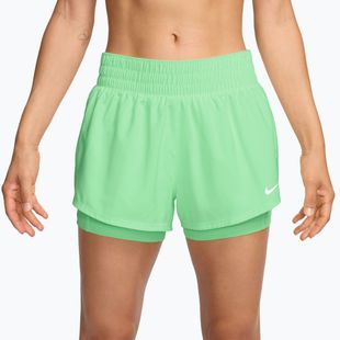 Moteriški treniruočių šortai Nike One cucumber calm/white