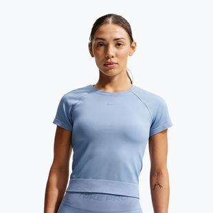 Moteriški treniruočių marškinėliai Nike Pro Seamless work blue