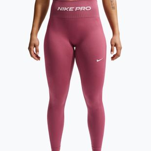 Moteriškos tamprės Nike Pro Seamless pink smoke/white
