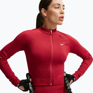 Moteriškas treniruočių džemperis Nike Pro Seamless tough red/white