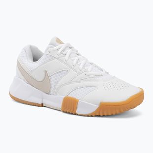 Vyriški teniso batai Nike Court Lite 4 White/Summit White/Linen/Light Orewood Brown