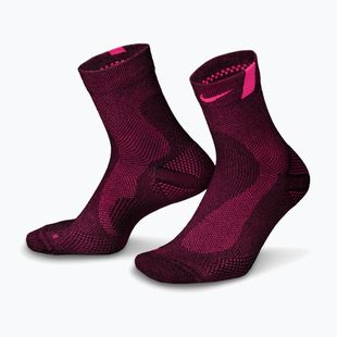 Kojinės Nike Run Lightweight Micro Crew Black/Hyper Pink/Hyper Pink
