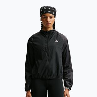 Moteriška bėgimo striukė Nike ACG „Aireez“ juoda/juoda/sniego baltumo
