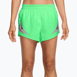 Moteriški bėgimo šortai Nike AeroSwift illusion green/black