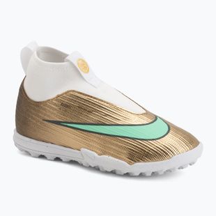 Vaikiški futbolo bateliai Nike Jr. Mercurial Superfly 11 Academy "Kylian Mbappé" metallic gold/green glow