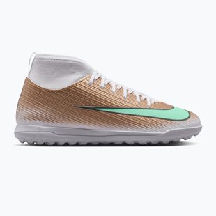 Vaikiški futbolo bateliai Nike Jr. Mercurial Superfly 11 Club "Kylian Mbappé" metallic gold/green glow