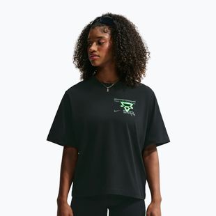 Moteriški bėgimo marškinėliai Nike Swift Dri-Fit black/no color/illusion green