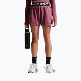 Vaikiški šortai Nike Pro Fleece pink smoke/pink smoke/black/white