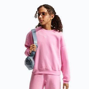Vaikiškas džemperis Nike Sportswear Studio pink rise/white