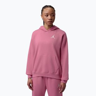 Moteriškas džemperis Jordan Fleece Hoodie desert berry/white