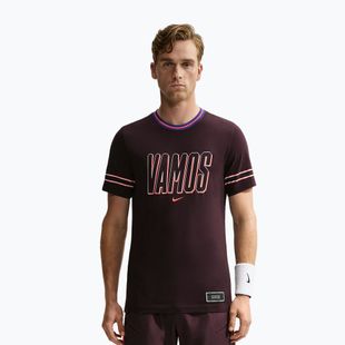 Vyriški marškinėliai Nike Court Dri-FIT Cotton burgundy ash