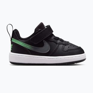 Vaikiški batai Nike Court Borough Low black/smoke grey/white/illusion green