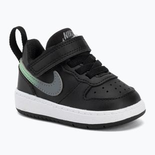 Vaikiški batai Nike Court Borough Low black/smoke grey/white/illusion green