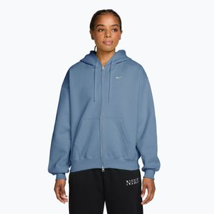 Moteriškas džemperis Nike Studio Fleece Medium Weight Oversized Full Zip work blue/sail