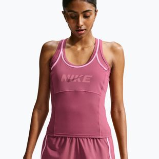 Moteriški treniruočių marškinėliai Nike One pink smoke/pink rise/mystic dates/white