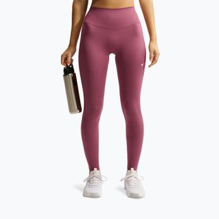 Moteriškos tamprės Nike One pink smoke/pink smoke/pink rise/white