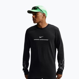 Vyriški bėgimo marškinėliai su ilgomis rankovėmis  Nike Dri-Fit black