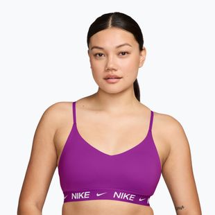 Sportinė liemenėlė moterims Nike Dri-Fit Indy Light Support vivid purple