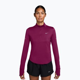 Moteriškas bėgimo džemperis Nike Swift Dri-FIT UV 1/4-Zip true berry