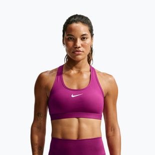 Sportinė liemenėlė moterims Nike Swoosh Medium Support true berry/white