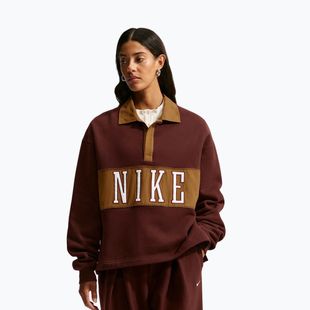 Moteriškas džemperis Nike Studio Fleece Medium Weight mystic dates/light british tan/sail