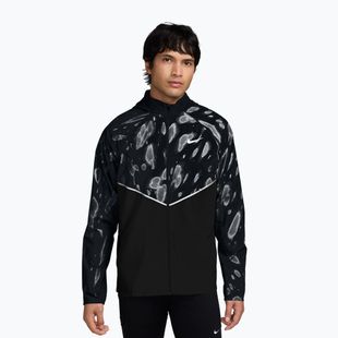 Vyriška bėgimo striukė Nike Miler Repel UV Printed black/black