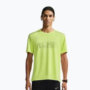 Vyriški bėgimo marškinėliai Nike Miler light lemon twist