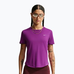 Moteriški bėgimo marškinėliai Nike Tempo SS bold berry