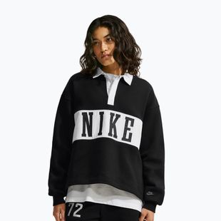 Moteriškas džemperis Nike Studio Fleece Medium Weight total black/sail/sail