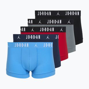 Vyriškos Nike Jordan Cotton Trunk bokserinės kelnaitės 5 vnt. sportiškos raudonos/juodos spalvos