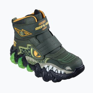 Vaikiški sniego batai SKECHERS Skech-O-Saurus Lights 2.0 green
