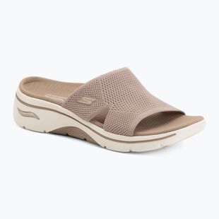 Moteriškos šlepetės SKECHERS Go Walk Arch Fit 2.0 Dakota brown