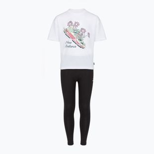 Vaikiškas komplektas New Balance Floral Shoe Graphic Tee and Legging nb bright white