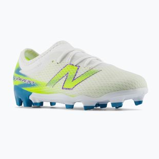Vaikiški futbolo bateliai New Balance Furon Team V9 FG white/alkaline green