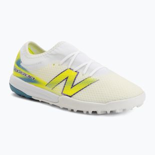Vaikiški futbolo bateliai New Balance Furon Team V9 TF white/alkaline green