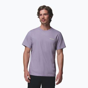 Vyriški marškinėliai Columbia CSC Basic Logo Back Tee shale purple/linework c badge