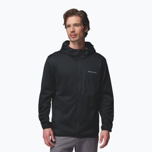 Vyriškas žygio džemperis Columbia Tall Heights Hdd Grid Fleece Full Zip black