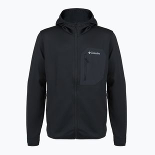 Vyriškas žygio džemperis Columbia Tall Heights Hdd Grid Fleece Full Zip black