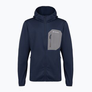 Vyriškas žygio džemperis Columbia Tall Heights Hdd Grid Fleece Full Zip collegiate navy/city grey