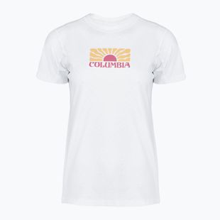 Moteriški marškinėliai Columbia Ruby Springs Graphic Fitted white/brandrise